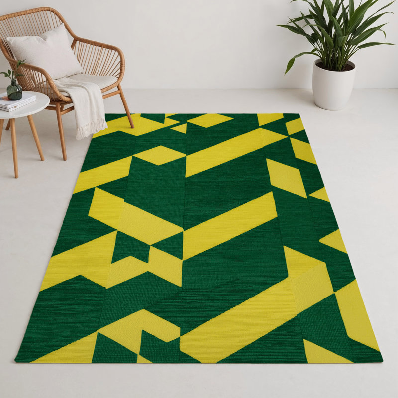 Tapis d'intérieur et d'extérieur à carreaux brun, Rectangulaire 3 pi x 5 pi