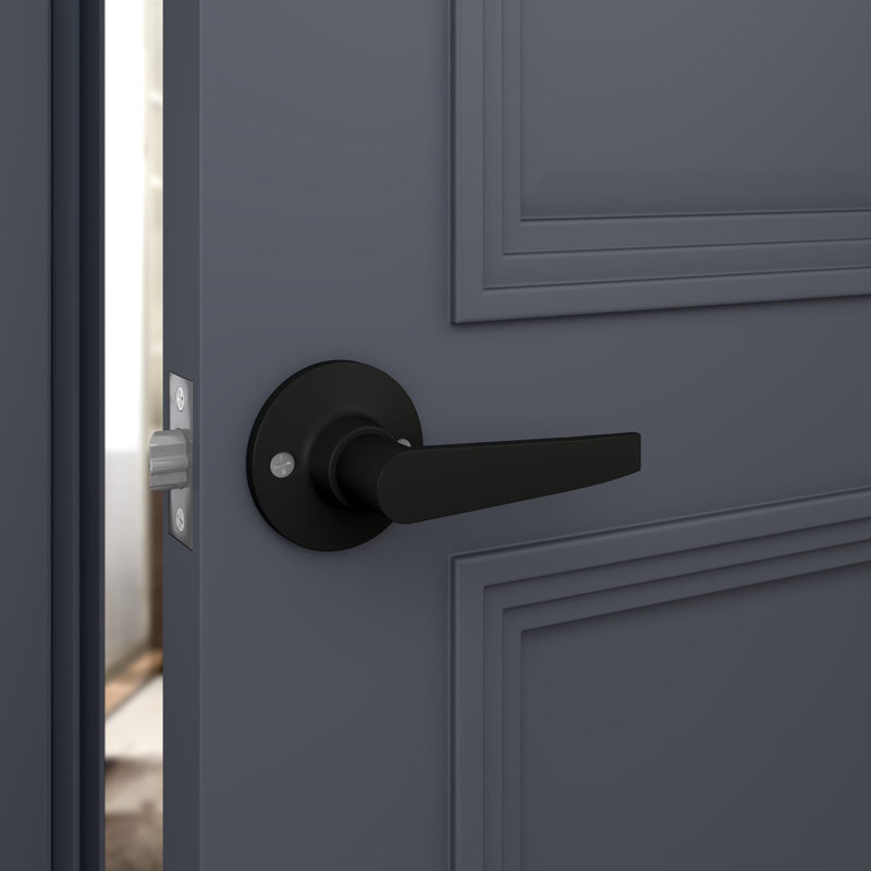 Passage (Hall & Closet) Door Lever, Black