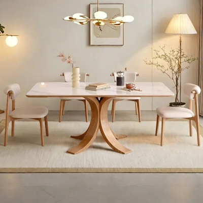 Modern and simple household dining table