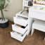 Bureau de coiffeuse moderne avec 4 tiroirs-349666295