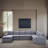 147" Reversible Modular Sectional Sofa Bed with Chaise-684178757