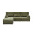 Customizable Modular Sofa with Corduroy Comfort