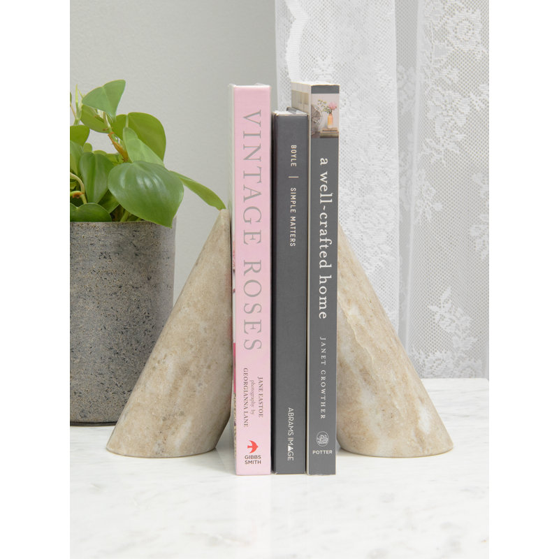 Serre-livres cylindriques, Beige
