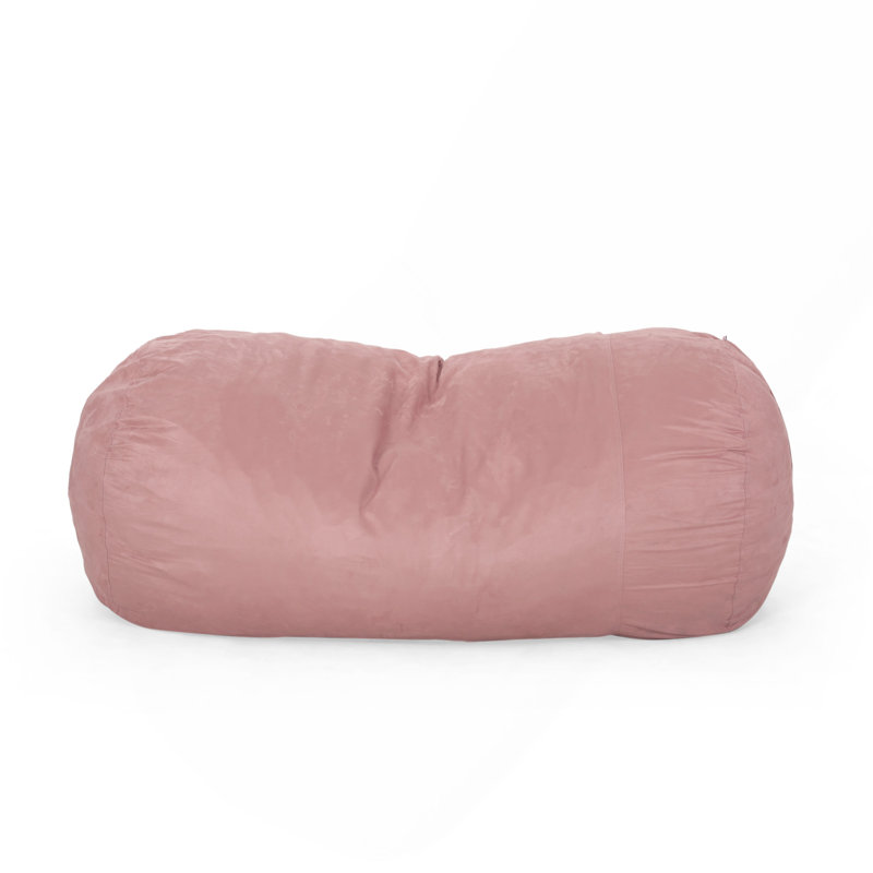 Haricot cylindrique en microfibre 8 pieds Aruba, rose rose, Tissu rose