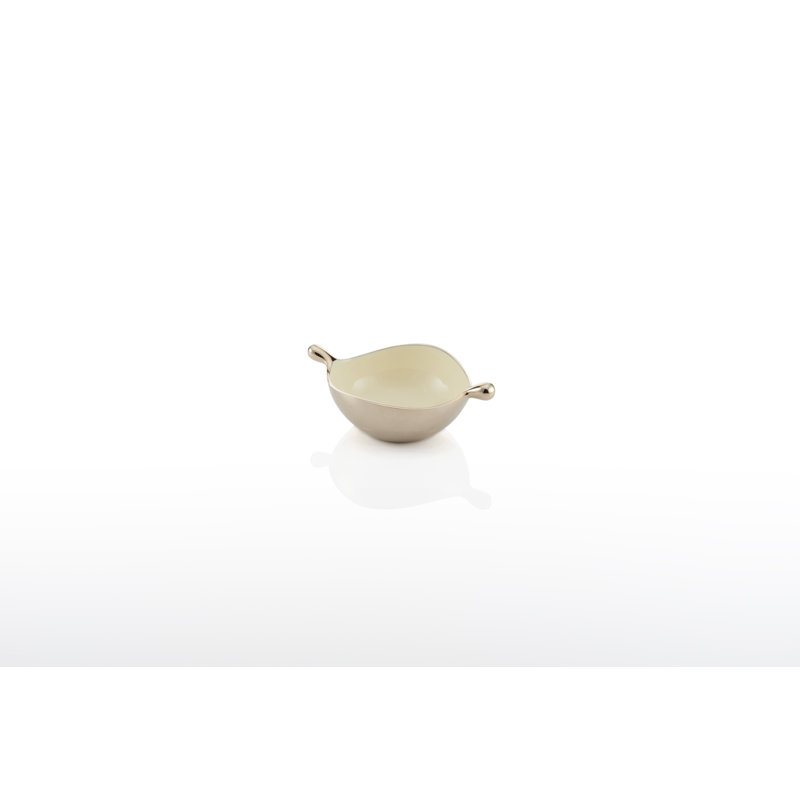 Lunares by Nima Oberoi Pod Dish Aluminum Colander, Oyster