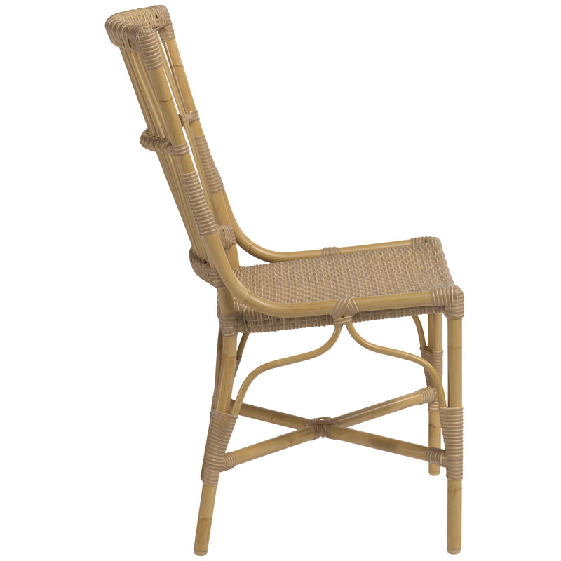 Piano Outdoor Dining Side Chair, Natural