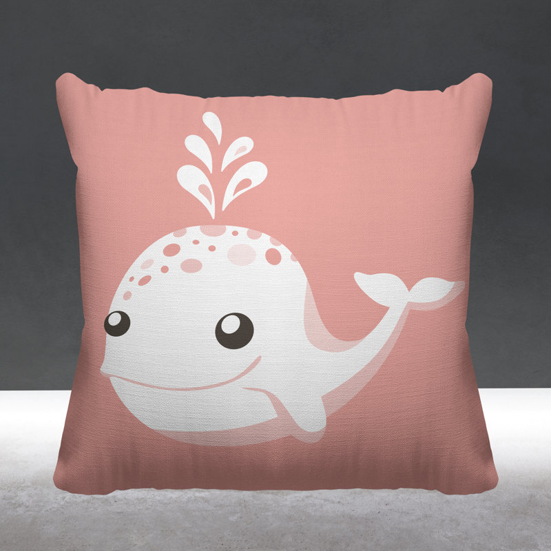 Coussin Whally, Rose, L 19 po x H 19 po