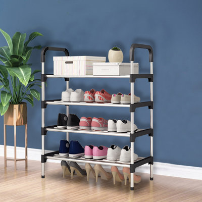 12 Pair Stackable Shoe Rack