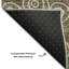 Tapis brun Prisco lavable à la machine de qualité supérieure-950681236