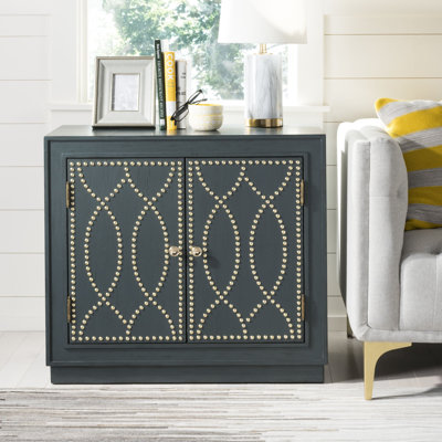 Studded Accent Cabinet