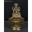3 petites déines en laiton superfines Lakshmi Diya lampe laiton doré Home Temple Decor DDN623