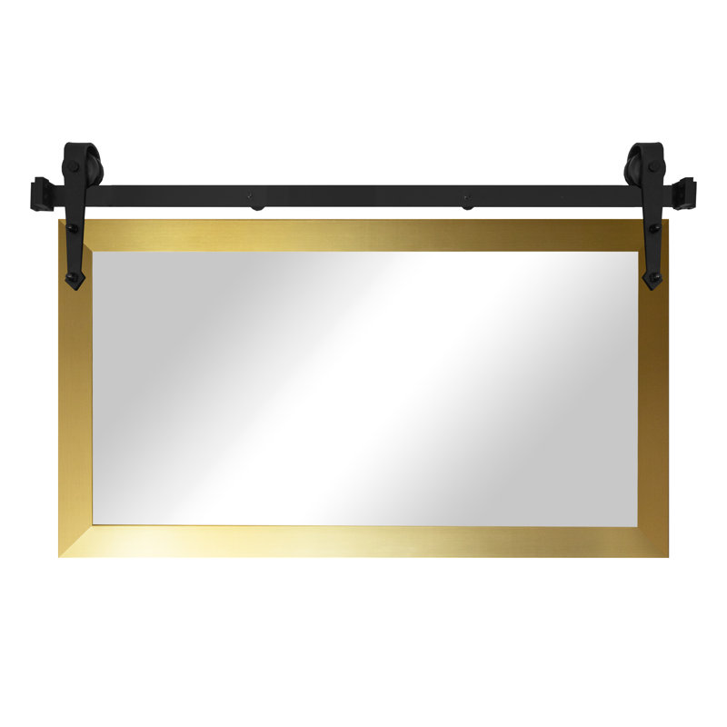 Miroir Masaichi, Or, 33 po x 60 po