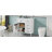 36-Inch Bathroom Vanity with Ceramic Sink Top, Solid Wood Frame and MDF Cabinet, Flip Drawer Design with Adjustable Shelf and Metal Handles, Freestanding Bathroom Storage Cabinet (Faucet Not Included)-1713082516