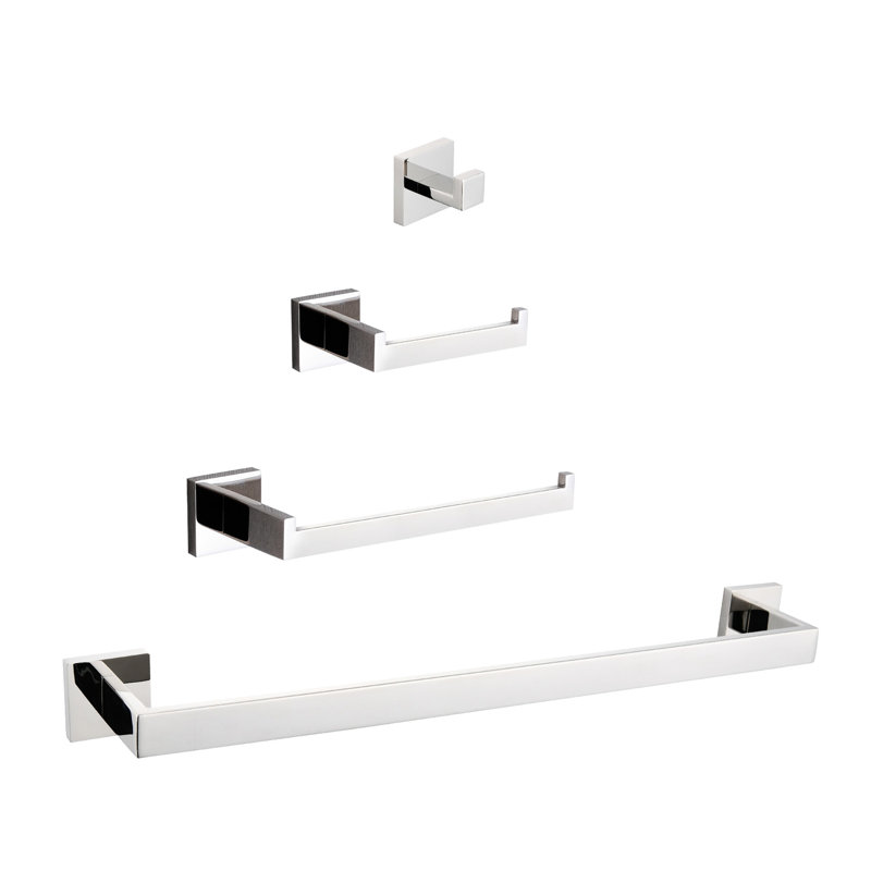 4 Bathroom Hardware Collection - 304 , Rust- Assurance. Versatile Use In Home. Modern Design, Scratch- Coating. Hassle- Mounting With Assortment Stability. Multiple Rooms. Scratch-. Easy Mount