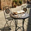 The 24"D Elegant Artwork Unique Mosaic Pattern All-season Patio Bistro Table-219852547