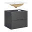Amogh 610mm Wall Mounted Single Vanity