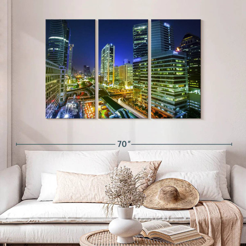 Sireci Bustling Bangkok, 32" H x 50" W