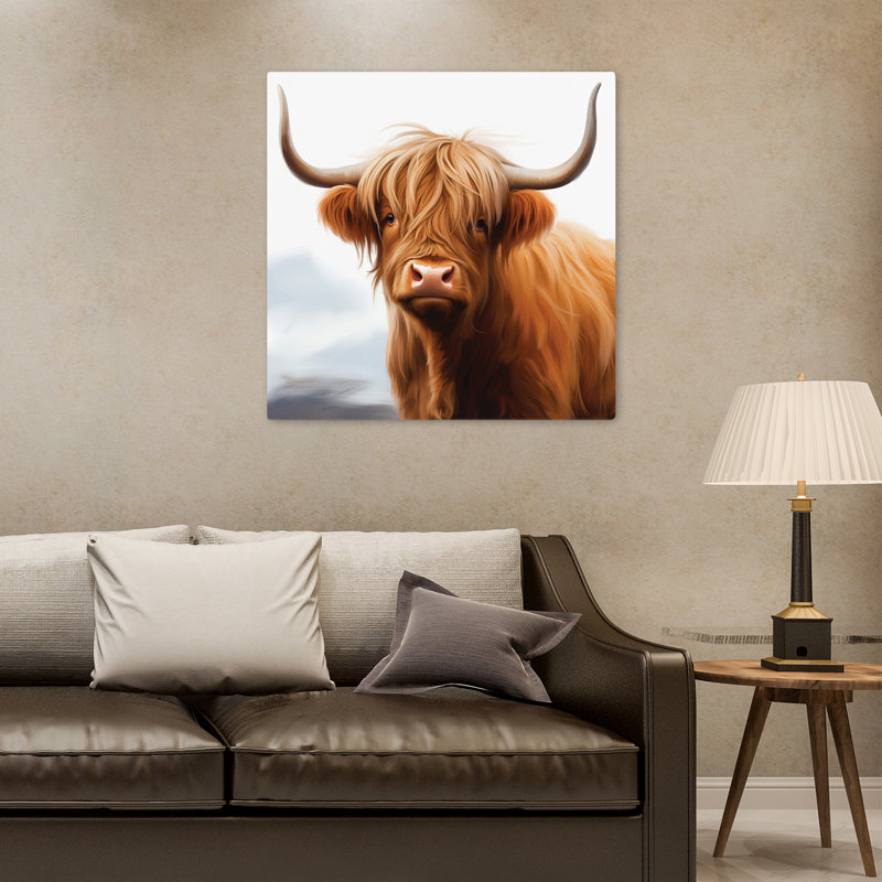 Silky Highland, art naturel contemporain, H 32 po x l 32 po