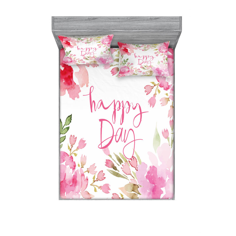 Ensemble de draps Farm Farm, Ensemble de draps pour lit double avec un drap-hou