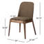 Konegan Armless Dining Chair-Gibson Wheat-91342478-91342479