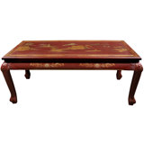 Crackle Coffee Table with Claw Feet