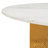 Hemlock Round Marble Top with Iron Base Dining Table