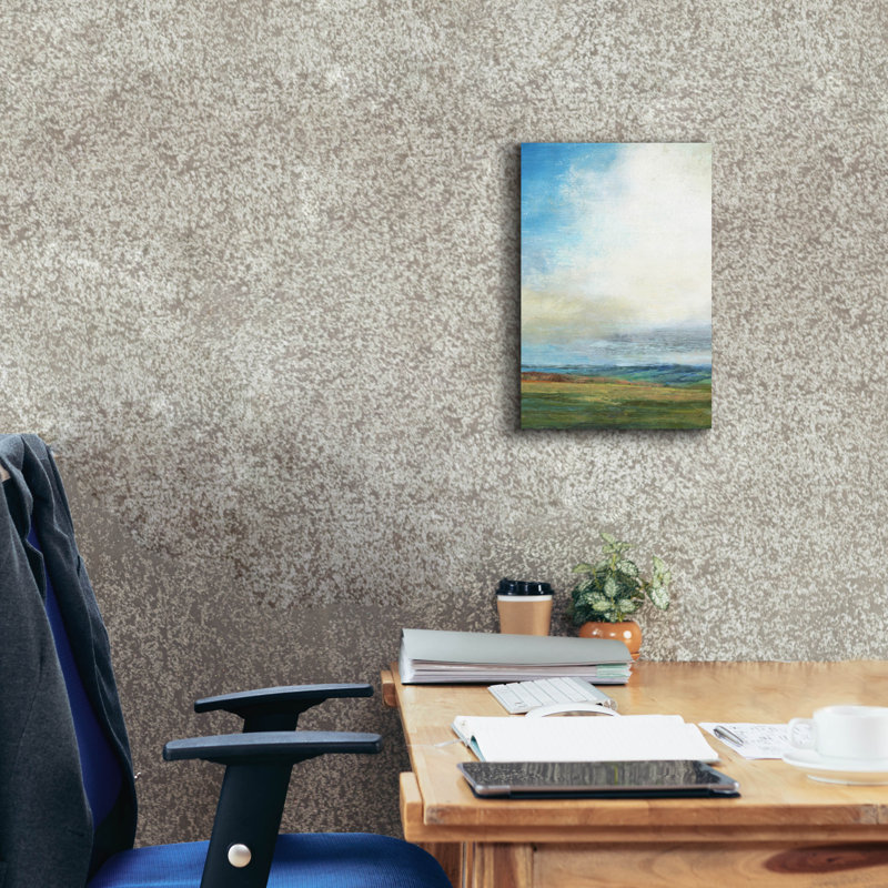 «Blue Skies» par Suzanne Nicoll, H 18 po x l 12 po x P 0,75 po
