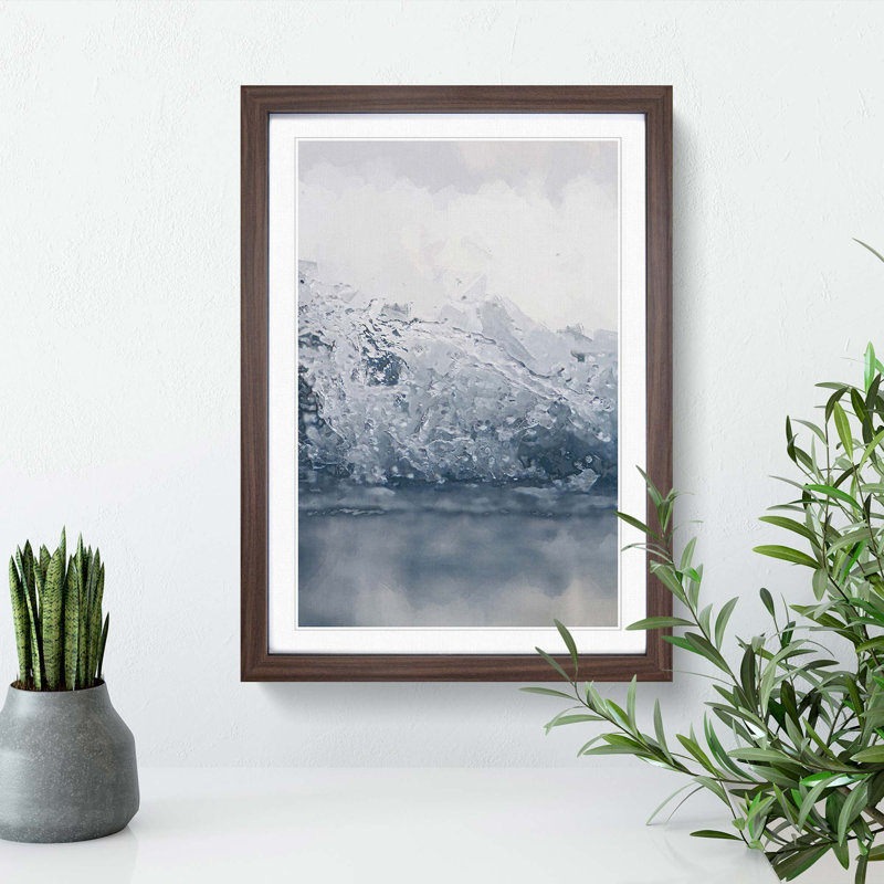 Splash in Abstract - Framed Print, Walnut Framed, 48cm H x 36cm W x 2cm D