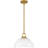 Abderrahman 1-Light Brushed Gold Pendant Light