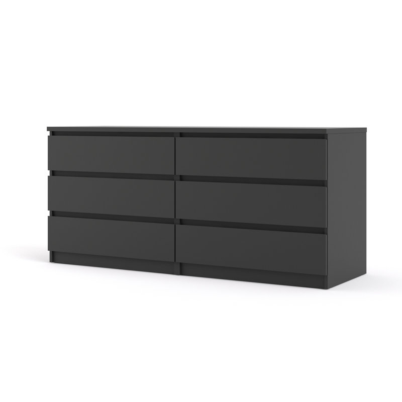 Caton 6 - Drawer Chest of Drawers, Black