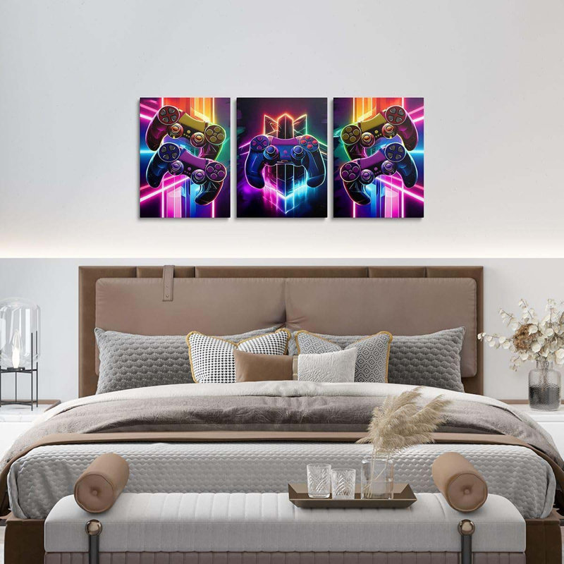 3 Piece Wrapped Canvas Wall Art