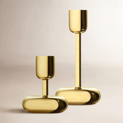 Juba Brass Tabletop Candlestick