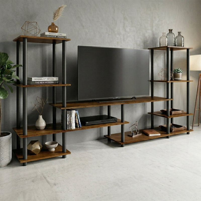 Meuble télé à 9 niveaux Easy Twist, Brun