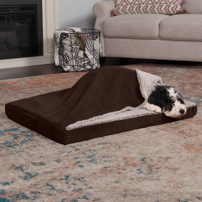 Berber & Suede Blanket Top Deluxe Mattress Orthopedic Dog Bed