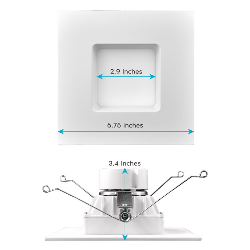 Éclairage de boîte encastré à DEL sélectionnable 5 "/ 6"