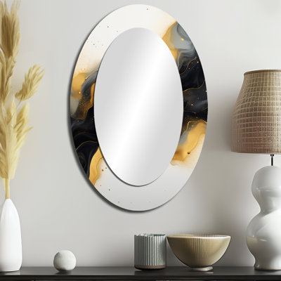 Miroir mural moderne doré et doré Essence IV