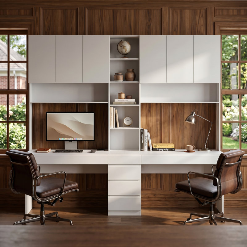 Beritan 94.5"W Desk with Hutch