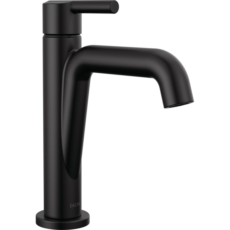Robinet pour salle de bain Nicoli, Noir mat