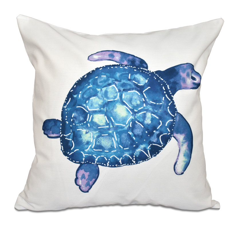 Beach Vacation Reversible Throw Pillow, 26" H x 26" W, White