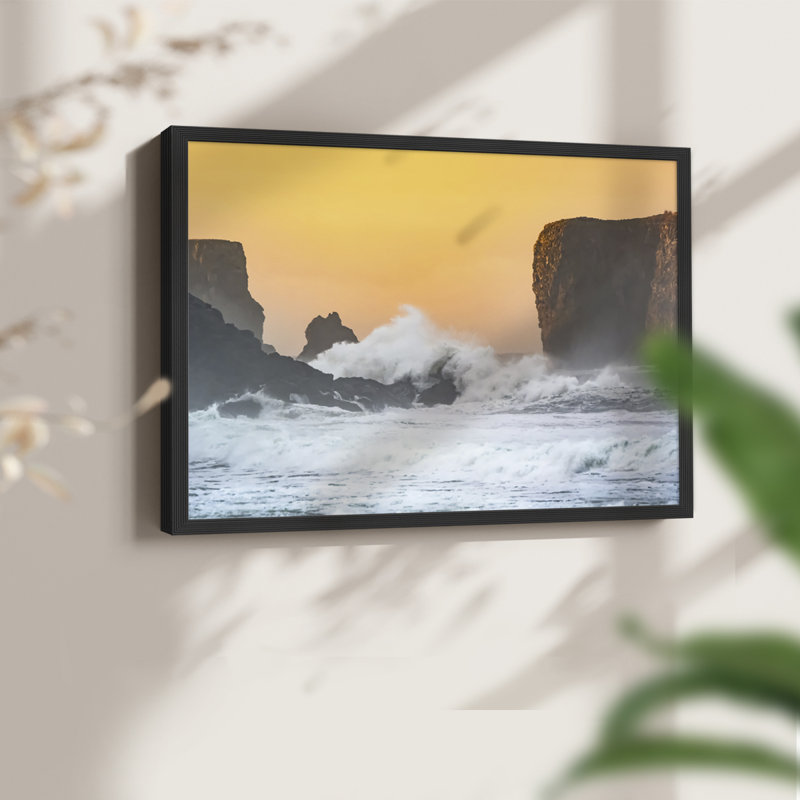 Spray -Framed Print - Restickable, H 8 po x l 10 po, Noir, noir, noir, noir