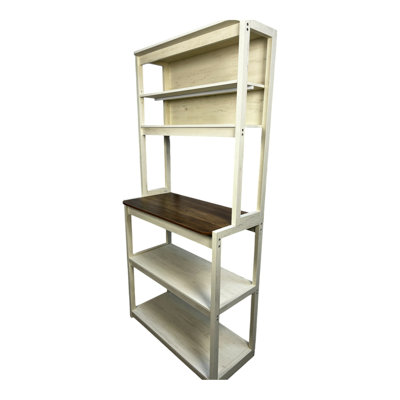 Étagère de boulanger à 5 niveaux pour la cuisine avec rangement, bar à café, tablettes de cuisine et support à micro-ondes