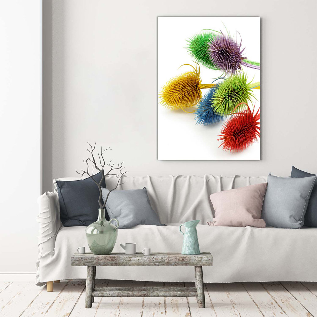 Distel - Kunstdrucke auf Leinwand - Wrapped Canvas