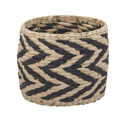 Cattail and Paper Zee Wicker Basket