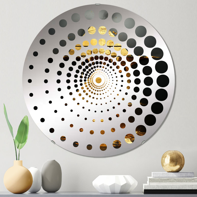 Ketchan - Miroir mural spiralé, 31,4 po x 31,4 po