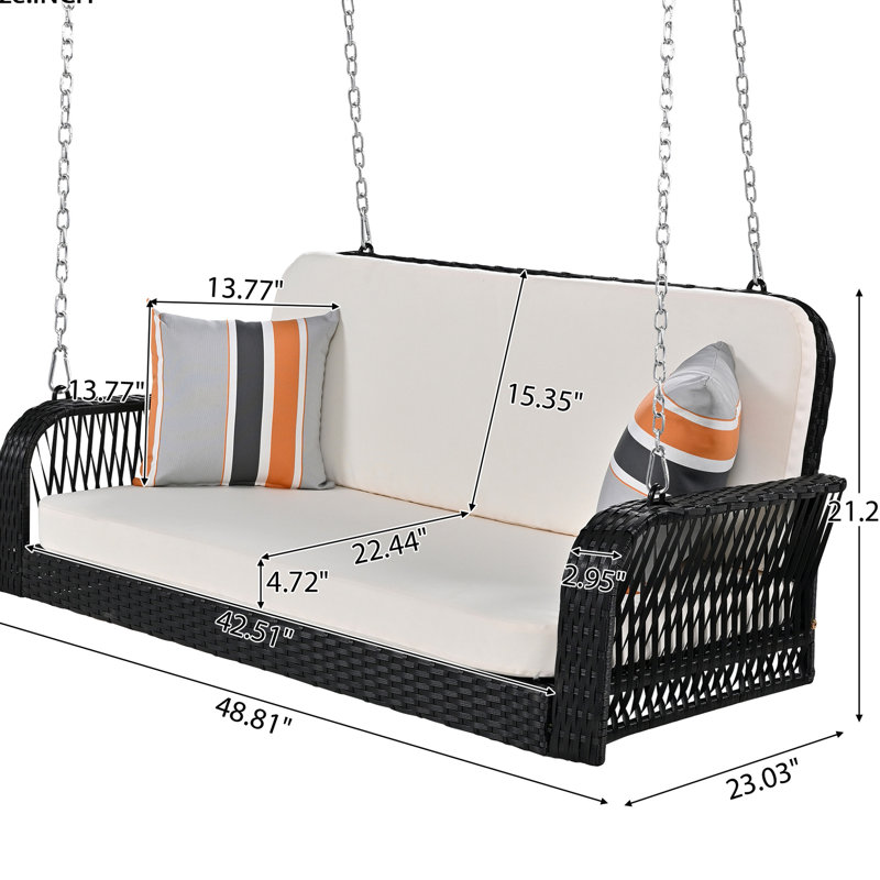 Balançoire Go Pe pour meubles de patio, Beige/noir