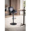 Khloe Swivel Upholstered Adjustable Height Counter Stool with Metal Frame