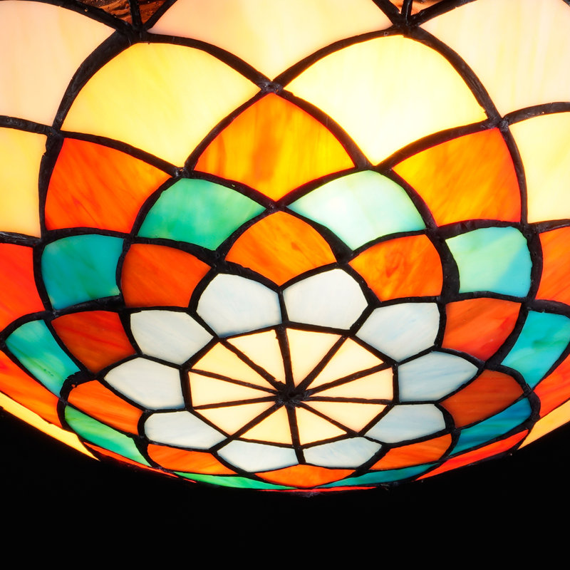 2-Light Dimmable Halogen Flush Mount