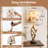 26” Rustic Antler Table Lamp with 4 Lighted Tips