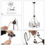 Lustre tambour 6 lumières Mid-Century-451391529