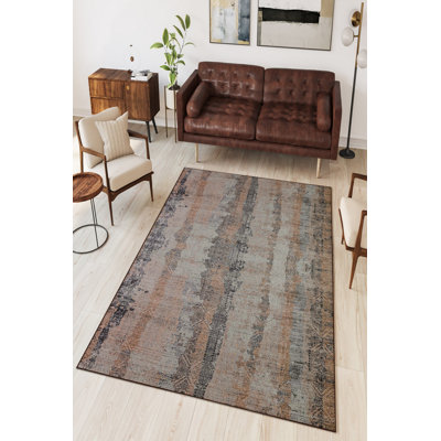 Eco-Friendly Area Rug (2 ft x 3.3 ft), 100% Polyester, 650 g/m² | Antibacterial & Non-Slip PVC Dot Underside, Pile Height: 0.2 inches | Machine Washable, Digital Print Design, Perfect for Living Room & Bedroom Decor